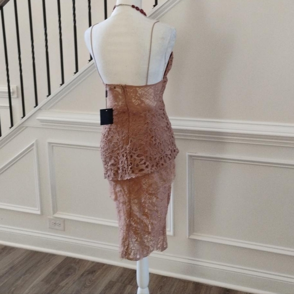 JLUXLABEL Lace Dress in Tan - Picture 2 of 13